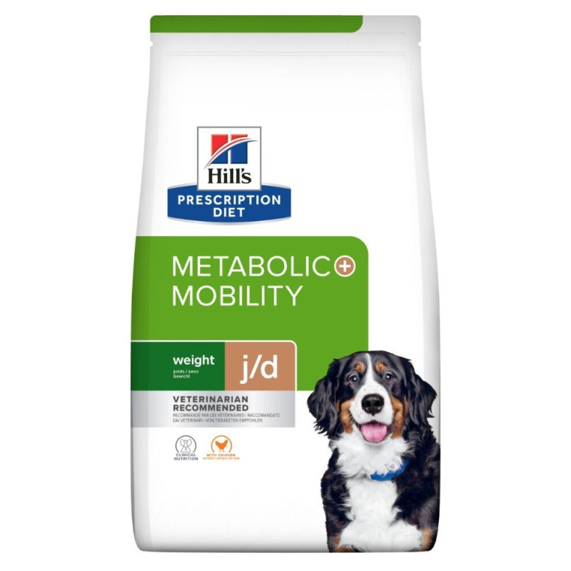 HILL'S PD Metabolic + Mobility Chicken - sausas šunų maistas - 4kg