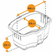 FERPLAST Atlas Bike 20 Rapid - bicycle basket for animals