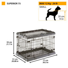 FERPLAST Superior 75 - dog cage - 77 x 51 x 55 cm.