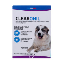 FRANCODEX Clearonil Large veislė – lašai nuo parazitų šunims – 3 x 402 mg