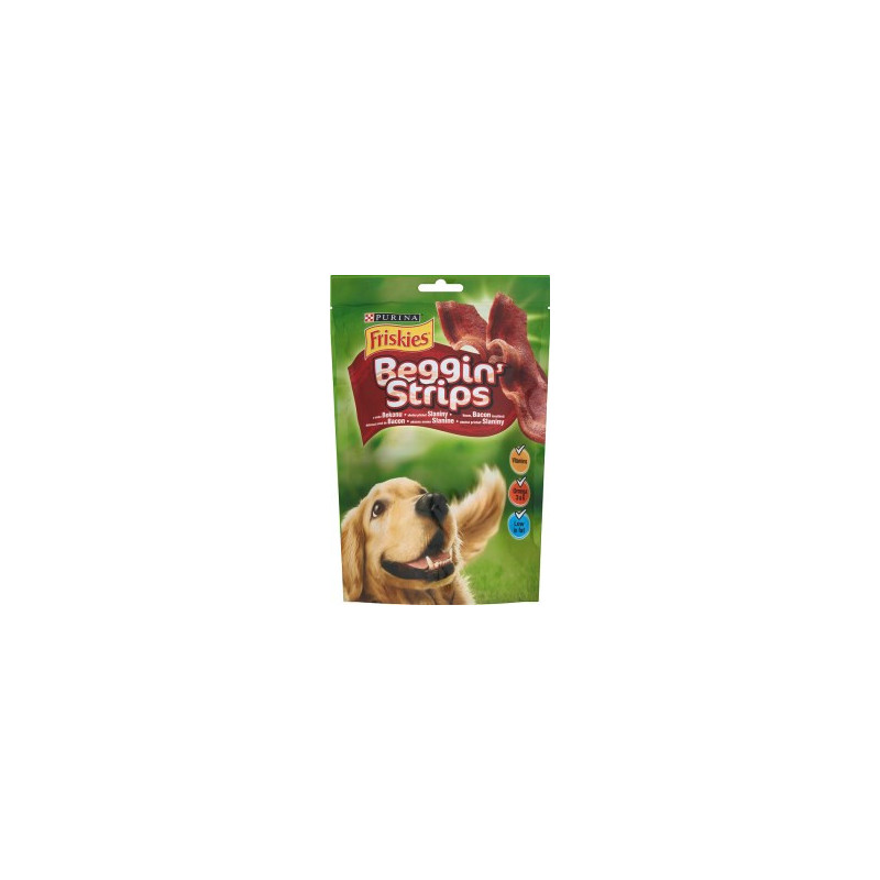 Purina Friskies Beggin Strips sausas maistas katėms 120 g Suaugusiems