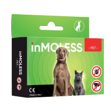 inMOLESS Pet Ultragarsinis blusų ir erkių repelentas naminiams gyvūnėliams - juodas