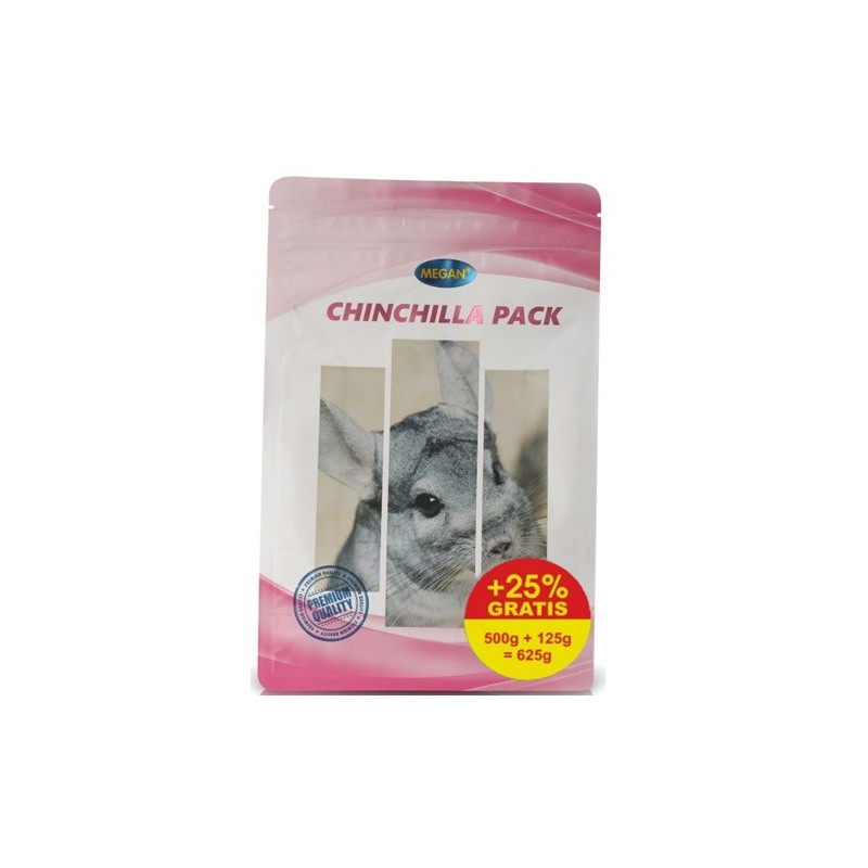 MEGAN Chinchilla Pack - šinšilų maistas - 500 + 125 g