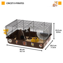 FERPLAST Hamsters 9 Pirates - Cage