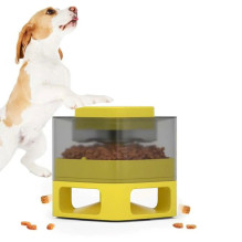 Gyvūnų automatinis bufetas DoggyVillage šuniui ar katei, geltona