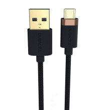 Duracell USB laidas, skirtas Micro-USB 1m (juodas)