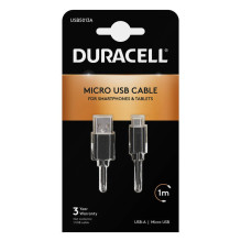 Laidas iš USB į Micro USB Duracell 1m (juodas)