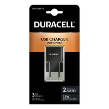 Duracell sieninis USB įkroviklis, 2.1A (juodas)