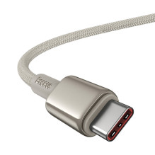 USB-C kabelis su USB-C Baseus Tungsten Gold, 100 W, 1 m (zlotas)
