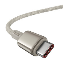 USB-C laidas su USB-C Baseus Tungsten Gold, 100 W, 2 m (zlotai)