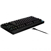 LOGITECH G PRO TKL laidinė mechaninė žaidimų klaviatūra – JUODA – NORDIC – USB – CLICKY
