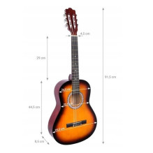 NN BD 36 - Classical 3 / 4 learning guitar for children SUNBURST