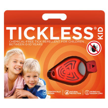 TickLess Kid oranžinė erkių repelentas vaikams
