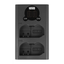 Dual Channel Charger Kit and Two EN-EL15 Batteries Newell DL-USB-C for Nikon