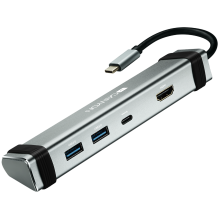 CANYON šakotuvas DS-3 4in1 USB-C Space Grey