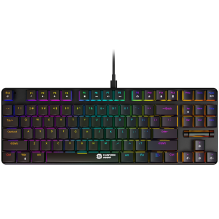 CANYON Cometstrike GK-50, 87keys Mechanical keyboard, 50million times life, GTMX red switch, RGB backlight, 20 modes, 1.
