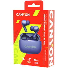 CANYON headset OnGo TWS-10 ANC+ENC Purple