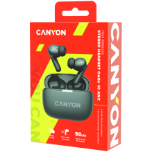 CANYON headset OnGo TWS-10 ANC+ENC Grey