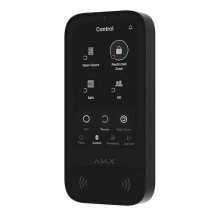 Ajax KeyPad TouchScreen belaidė valdymo klaviatūra liečiamu ekranu (Juoda)