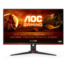 AOC G2 24G2SPAE / BK LED ekranas 60,5 cm (23,8 colio) 1920 x 1080 pikselių Full HD juoda, raudona