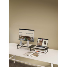 Gembird MS-TABLE2-01 monitoriaus laikiklis / stovas Black Desk