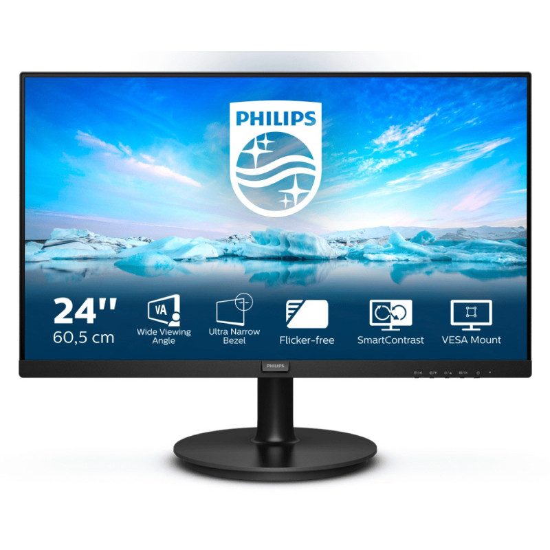 Philips V Line 241V8LA / 00 LED display 60.5 cm (23.8&quot;) 1920 x 1080 pixels Full HD Black