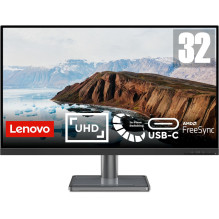 Lenovo L32p-30 80 cm (31.5&quot;) 3840 x 2160 pixels 4K Ultra HD LED Black, Silver