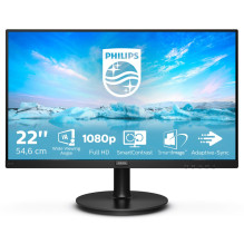 Philips V Line 221V8A / 00 LED ekranas 54,6 cm (21,5 colio) 1920 x 1080 pikselių Full HD juodas