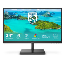 Philips E Line 245E1S / 00 LED ekranas 60,5 cm (23,8 colio) 2560 x 1440 pikselių 2K Ultra HD LCD juodas