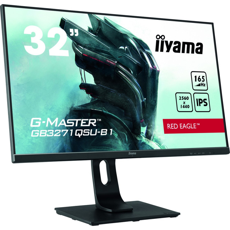 iiyama G-MASTER GB3271QSU-B1 kompiuterio monitorius 80 cm (31,5&quot;) 2560 x 1440 pikselių platus Quad HD LED juodas