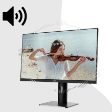 MSI PRO MP273QP kompiuterio monitorius 68,6 cm (27&quot;) 2560 x 1440 pikselių Wide Quad HD LED juodas, sidabrinis