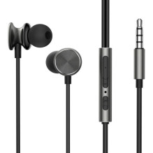 Wired Earphones JR-EW03, Half in Ear (Dark Grey)