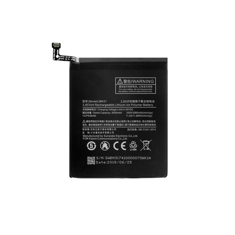 Battery ORG Xiaomi Redmi Mi A1 / Mi 5x / Note 5A 3000mAh BN31