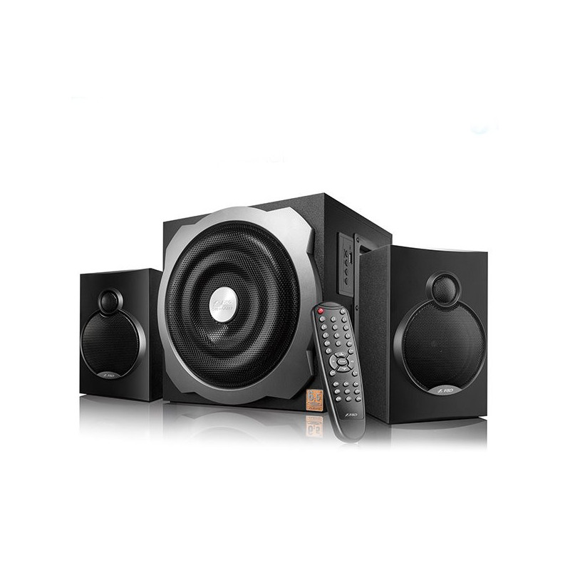 F&D A521X 2.1 Multimedia Speakers, 52W RMS (16Wx2+20W), 2x4' Satellites + 6.5' Subwoofer, BT 4.0/ AUX/ USB/ FM/ Remote