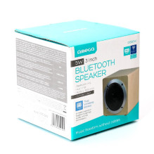 Bluetooth portable speaker OMEGA WOODEN OG60 (MicroSD, laisvų rankų įranga, AUX,FM) brown
