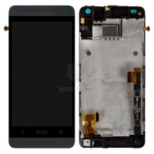 LCD screen HTC One Mini (M4) with touch screen and frame black original (service pack)