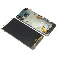 LCD screen HTC One Mini (M4) with touch screen and frame silver original (service pack)