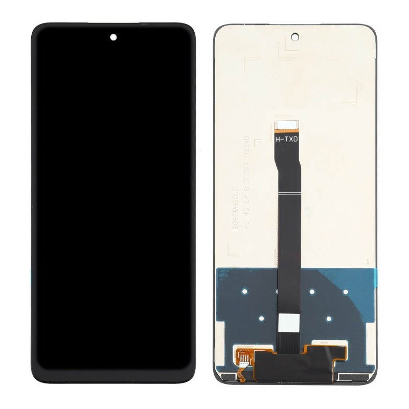 Ekranas Huawei P Smart 2021 / Honor Y7a / Honor 10X Lite su lietimui jautriu stikliuku Black ORG