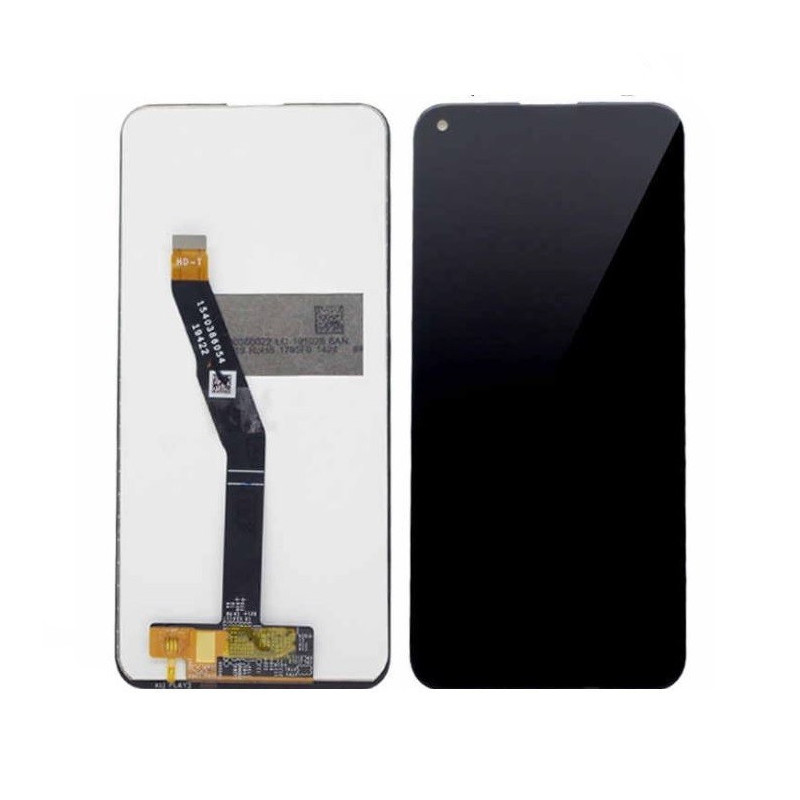 Ekranas Huawei P40 Lite E / Y7p 2020 / Play 3 su lietimui jautriu stikliuku Black ORG