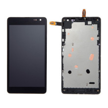 LCD screen Microsoft (Nokia) Lumia 535 with touch screen and frame black original 2S (used grade B)