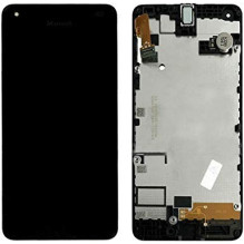 LCD screen Microsoft (Nokia) Lumia 550 with touch screen and frame Black original (used grade B)