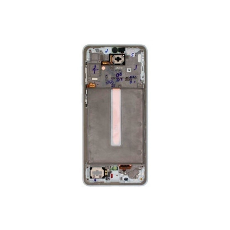 LCD screen Samsung A336 A33 5G 2022 with touch screen and frame White original (service pack)