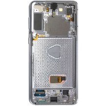 Ekranas Samsung G996 S21 Plus su lietimui jautriu stikliuku ir rėmeliu Phantom Silver originalus (used Grade C)
