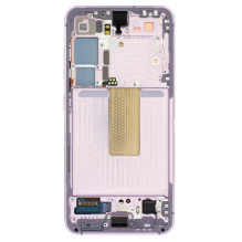 Ekranas Samsung S911 S23 5G su lietimui jautriu stikliuku ir rėmeliu Lavender originalus (service pack)