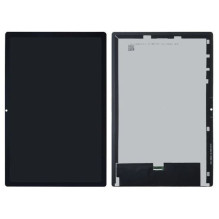 Ekranas Samsung X200 / X205 TAB A8 10.5 2021 su lietimui jautriu stikliuku Black (Refurbished) ORG