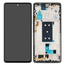 Ekranas Xiaomi 11T 5G / 11T Pro 5G su lietimui jautriu stikliuku ir rėmeliu Meteorite Grey originalus (service pack)