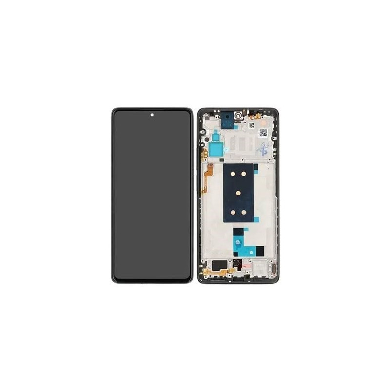LCD screen Xiaomi 11T 5G / 11T Pro 5G with touch screen with frame Meteorite Grey original (service pack)