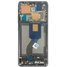 Ekranas Xiaomi 12 5G / 12X 5G / 12S 5G su lietimui jautriu stikliuku ir rėmeliu Black originalus (service pack)