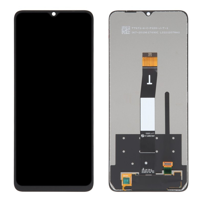 Ekranas Xiaomi Redmi 12C su lietimui jautriu stikliuku Black ORG