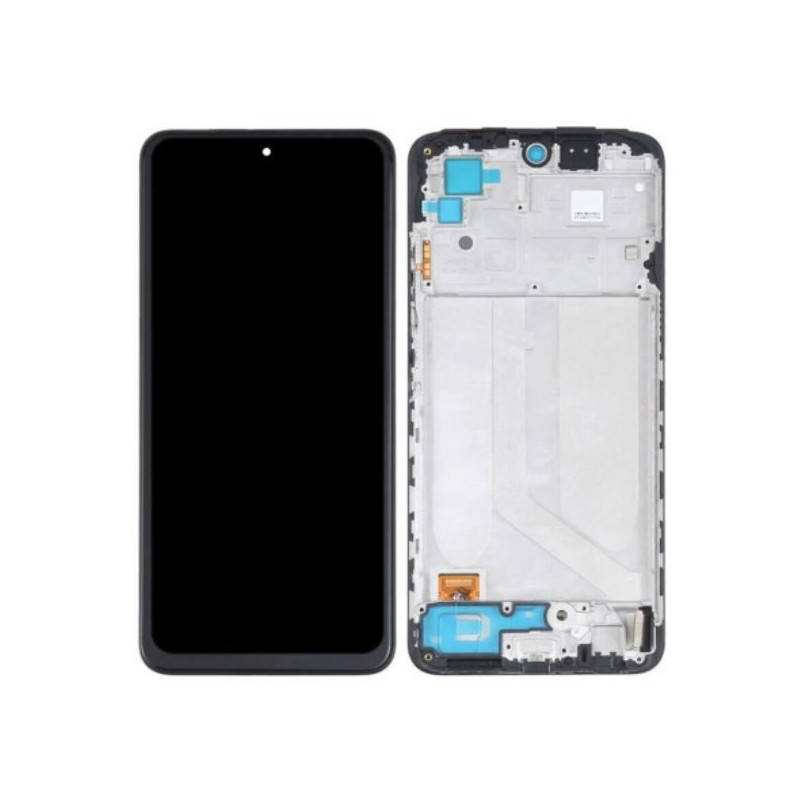 LCD screen Xiaomi Redmi Note 10 / Redmi Note 10S / Poco M5s with touch screen with frame Black original (service pack)